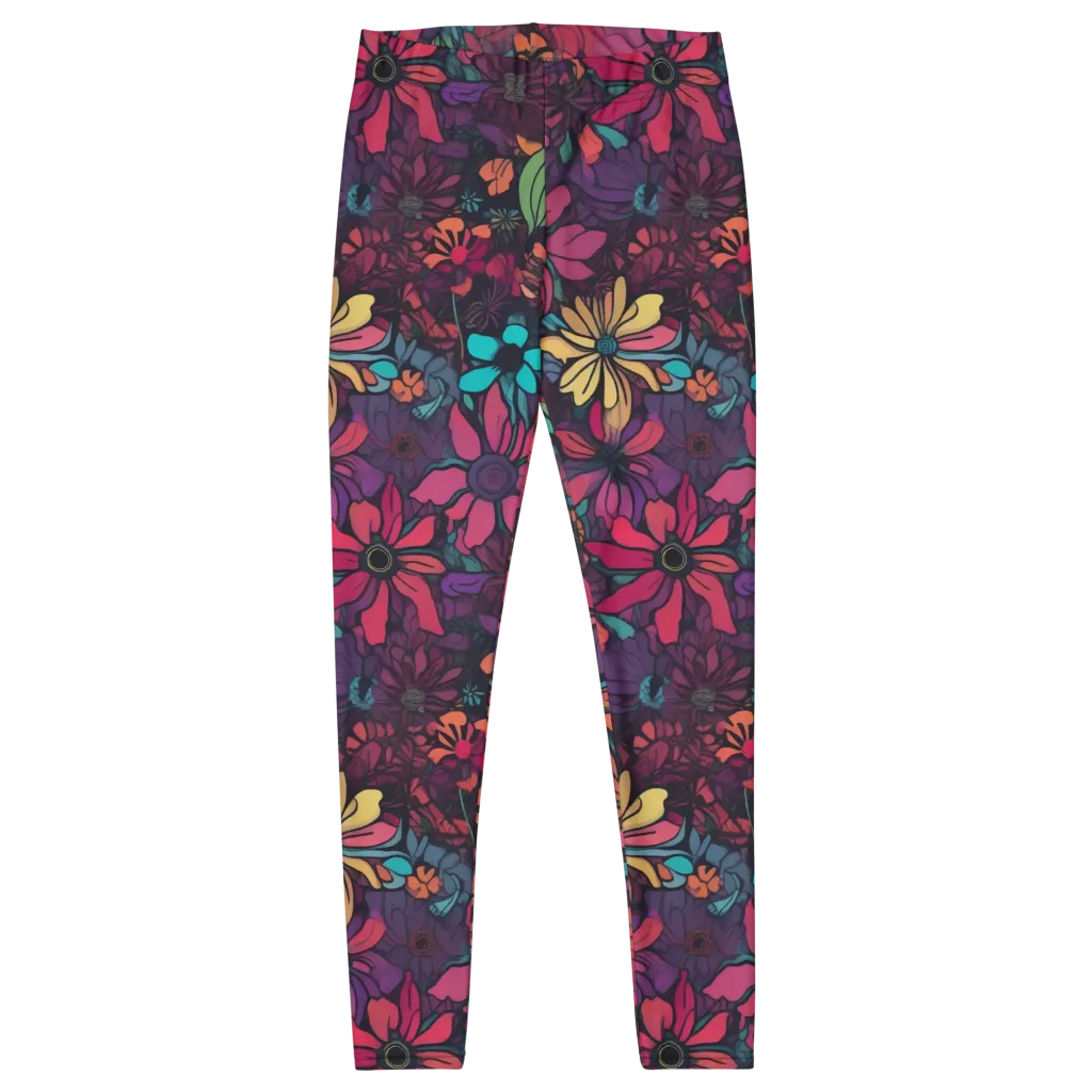 Neon Herbarium on Leggings — Front