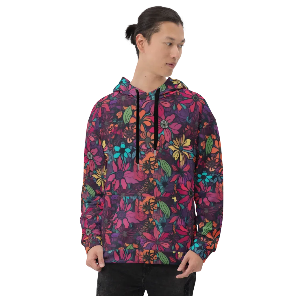 Neon Herbarium on Hoodie — Front