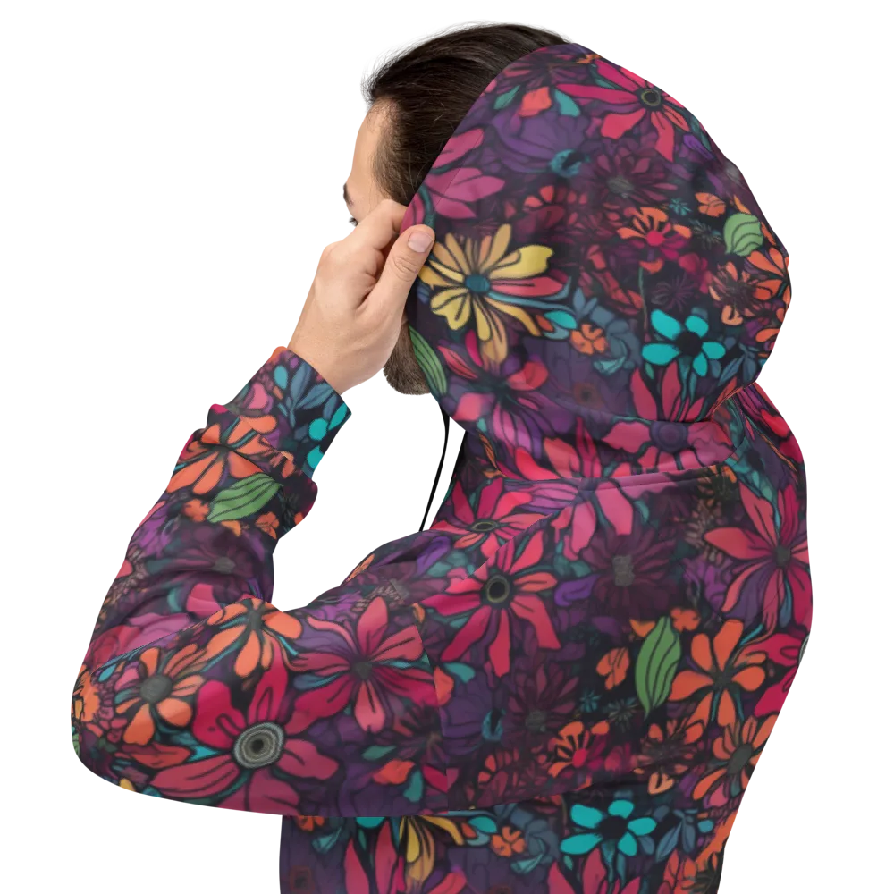 Neon Herbarium on Hoodie — Back