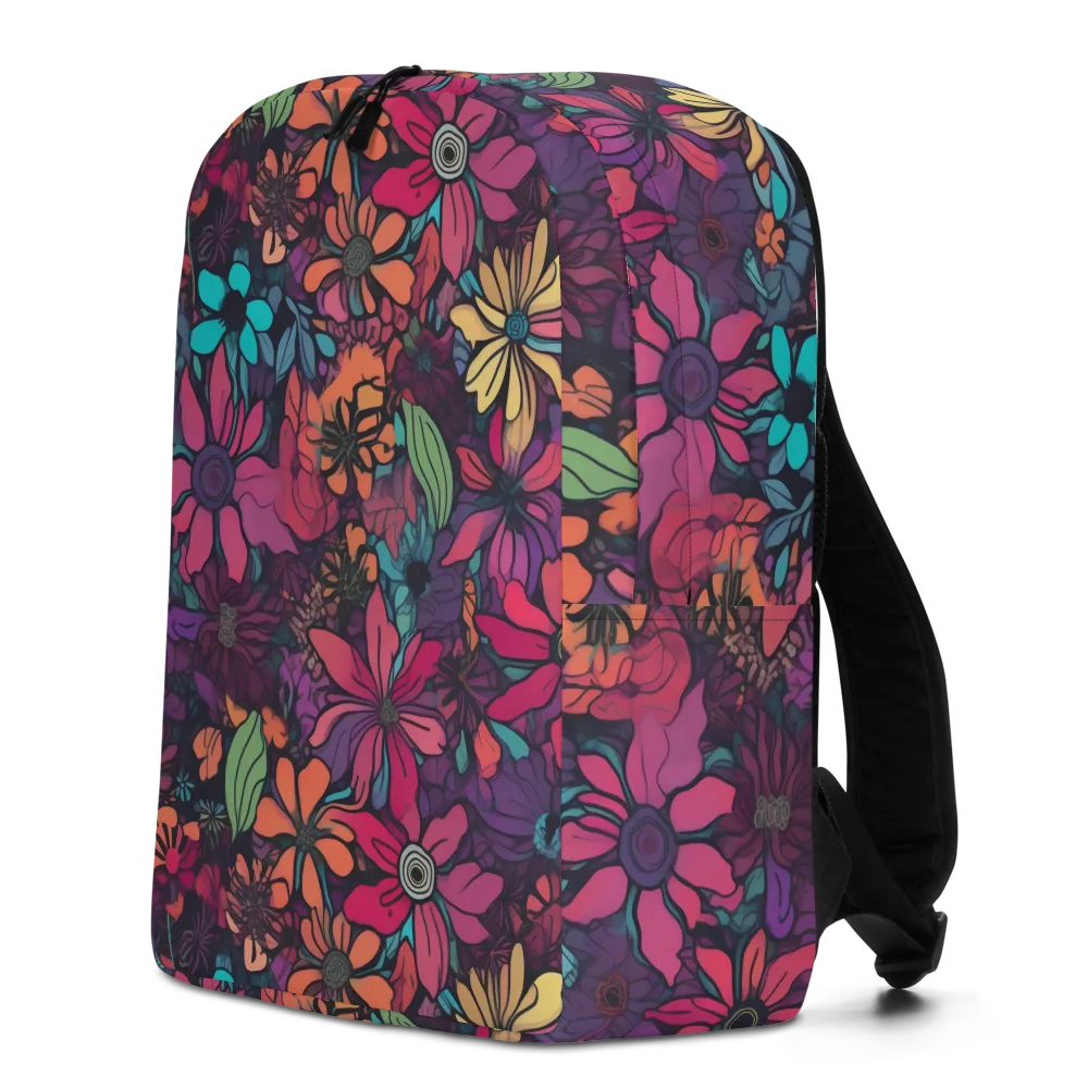 Neon Herbarium on Minimalist Backpack — Left