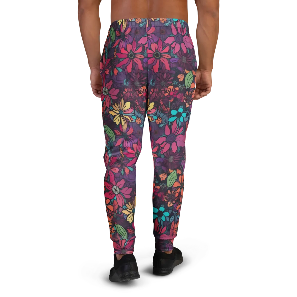 Neon Herbarium on Men's Joggers — Back