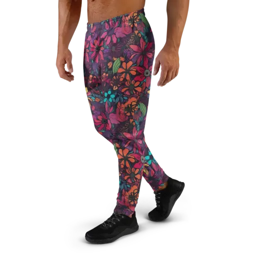 Neon Herbarium on a Men's Joggers