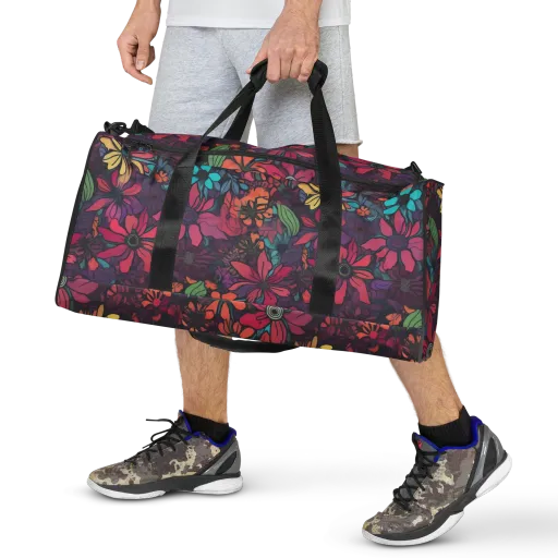 Neon Herbarium on a Duffle Bag
