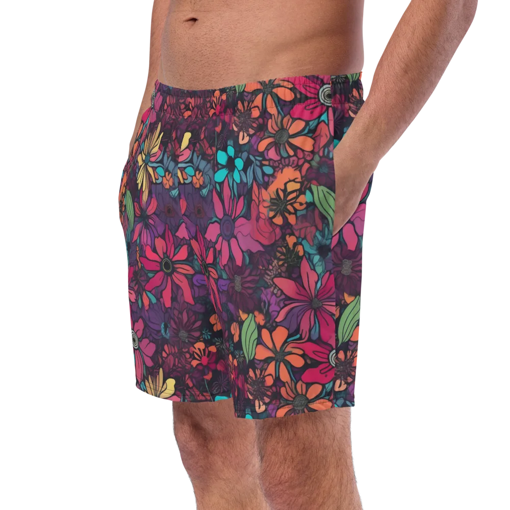 Neon Herbarium on Swim Trunks — Left Front