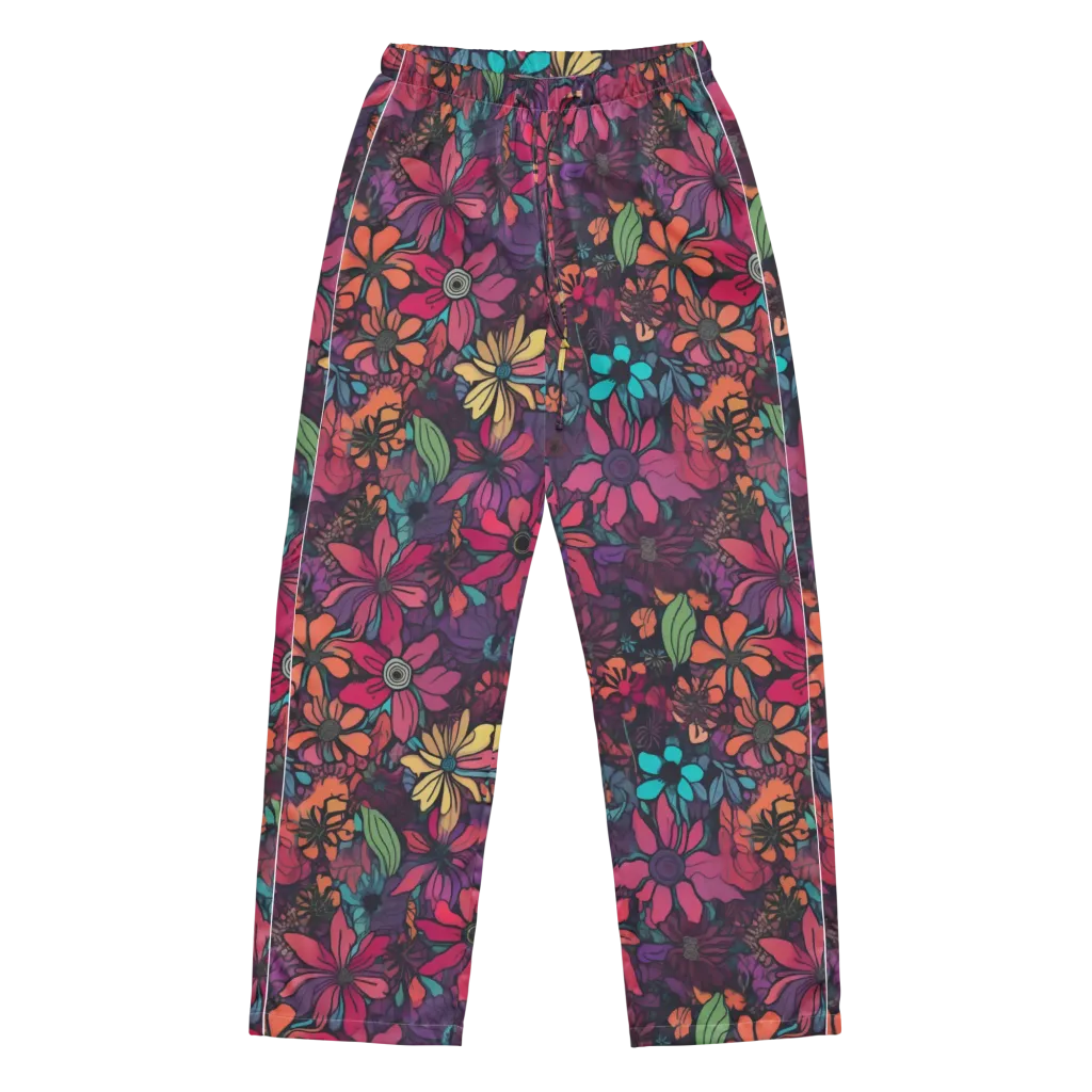 Neon Herbarium on Women's Pajama Pants — Front