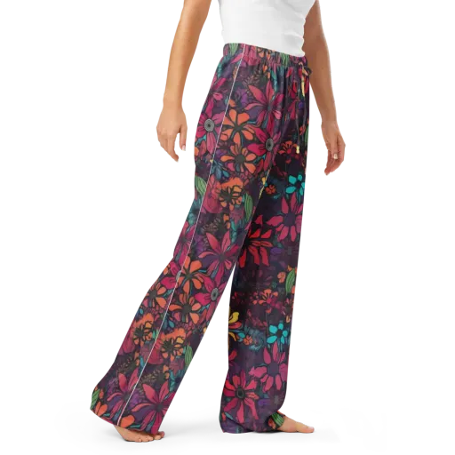 Neon Herbarium on a Women's Pajama Pants
