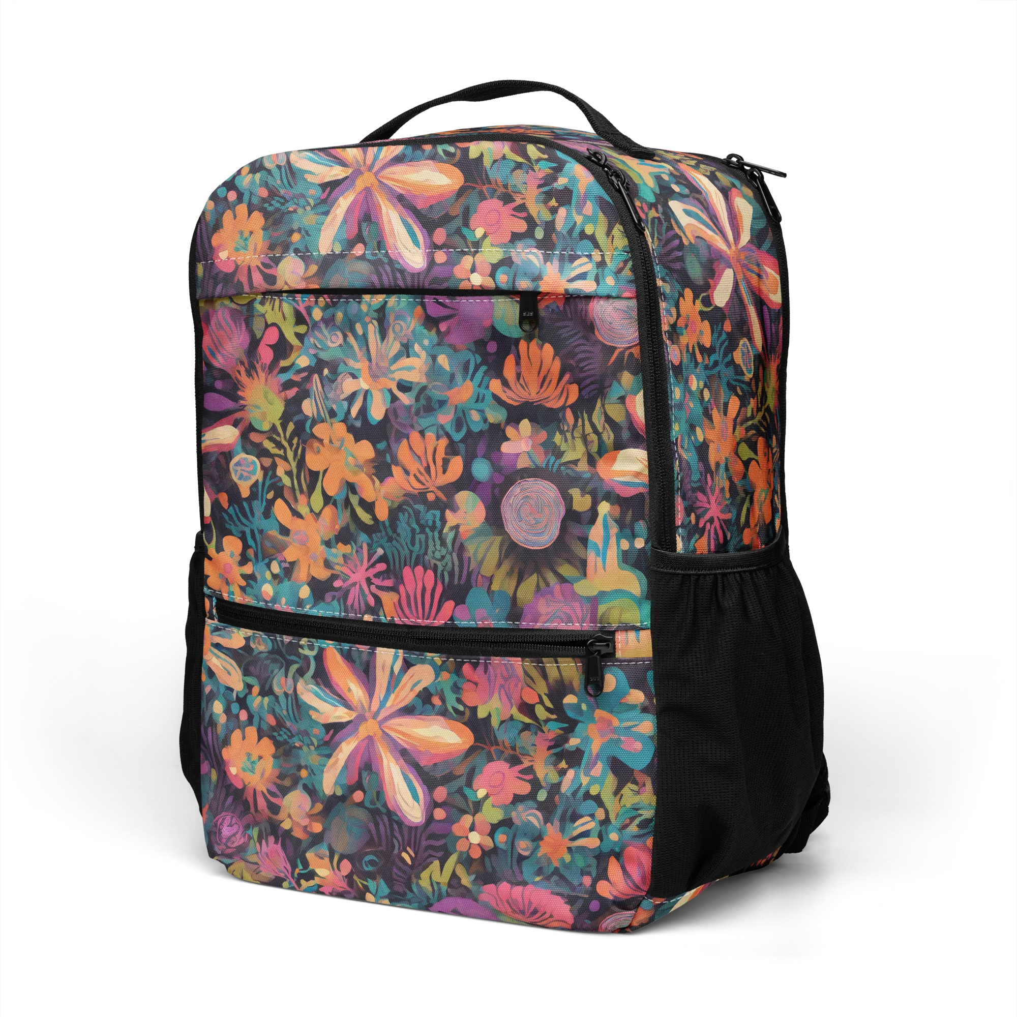 Electric Herbarium on Utility Backpack — Left Front