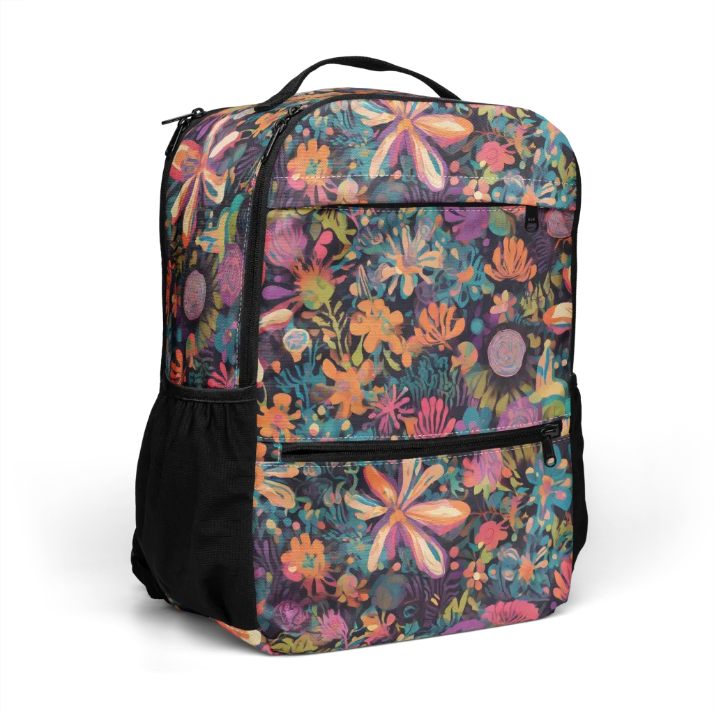 Electric Herbarium on Utility Backpack — Right Front