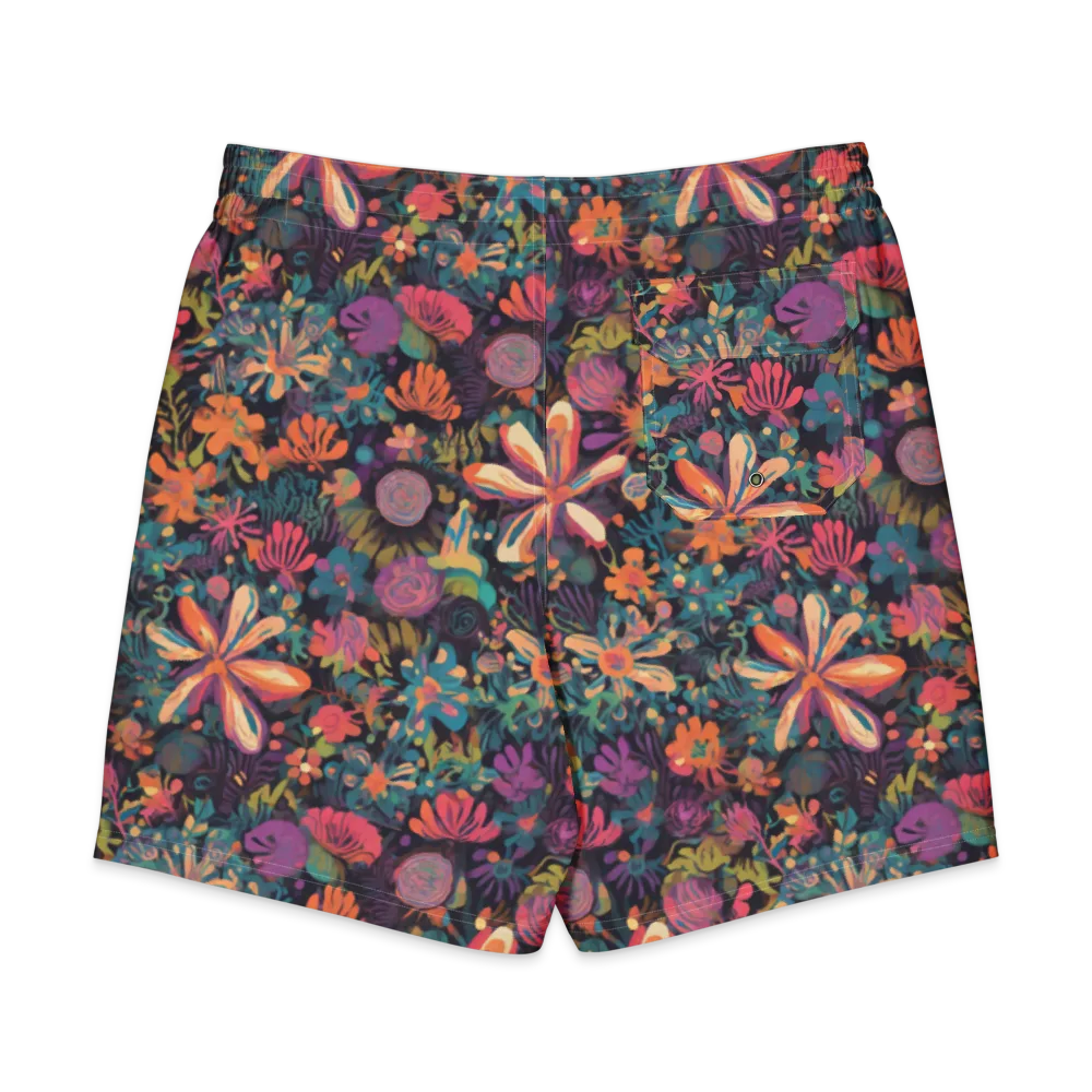 Electric Herbarium on Men's Board Shorts — Back