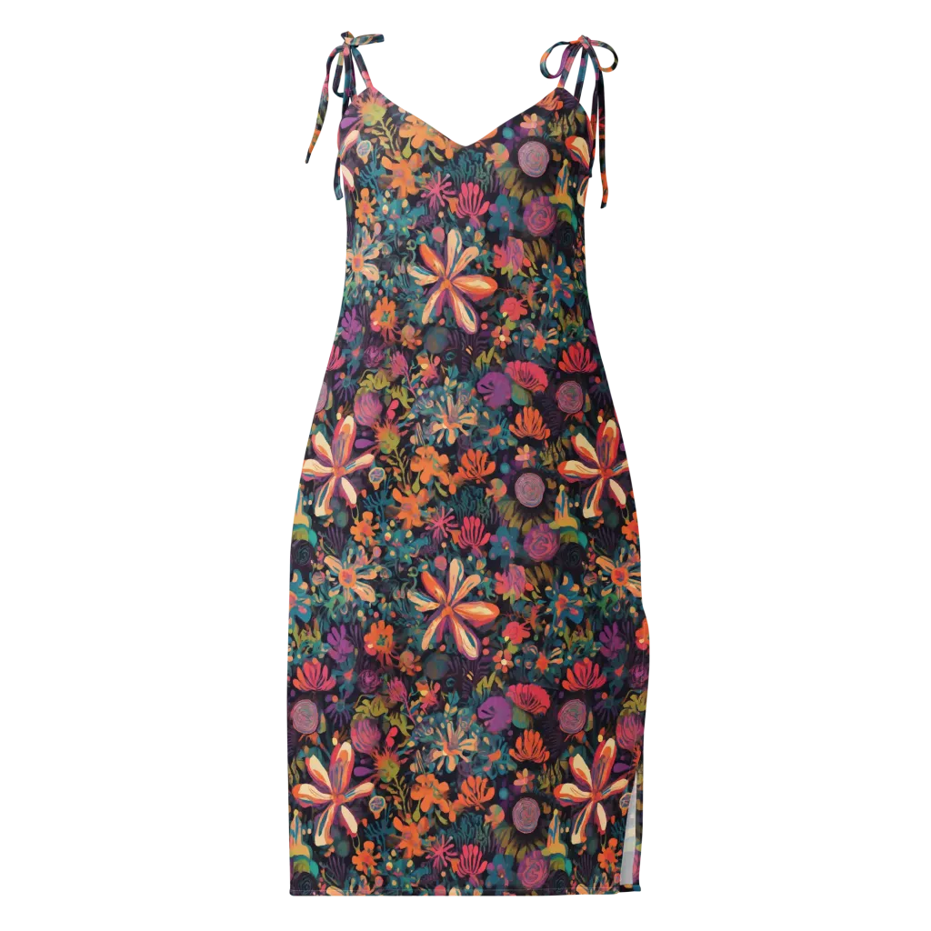 Electric Herbarium on Slip Dress — Front