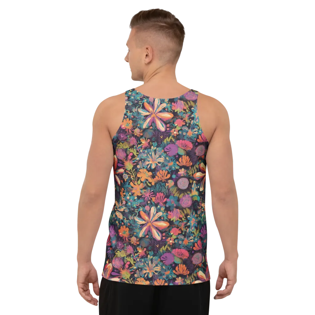 Electric Herbarium on Men's Tank Top — Back