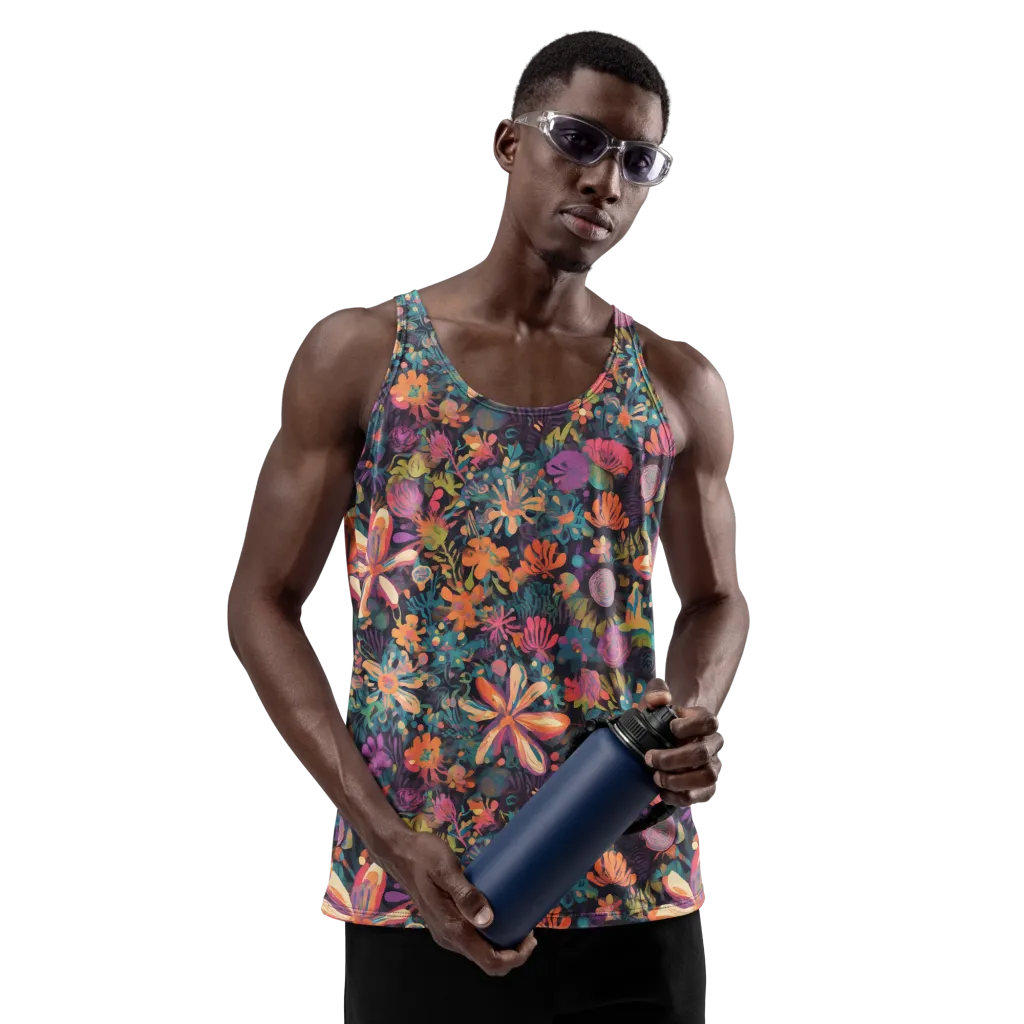 Electric Herbarium on Men's Tank Top — Front