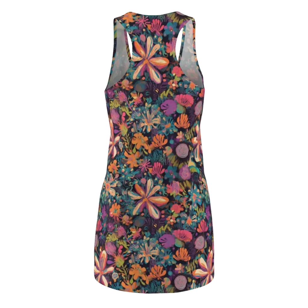 Electric Herbarium on Racerback Dress — Back