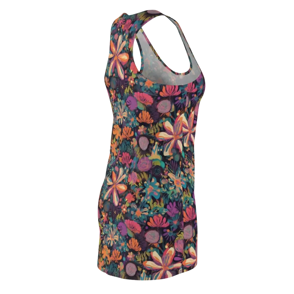 Electric Herbarium on Racerback Dress — Back Side