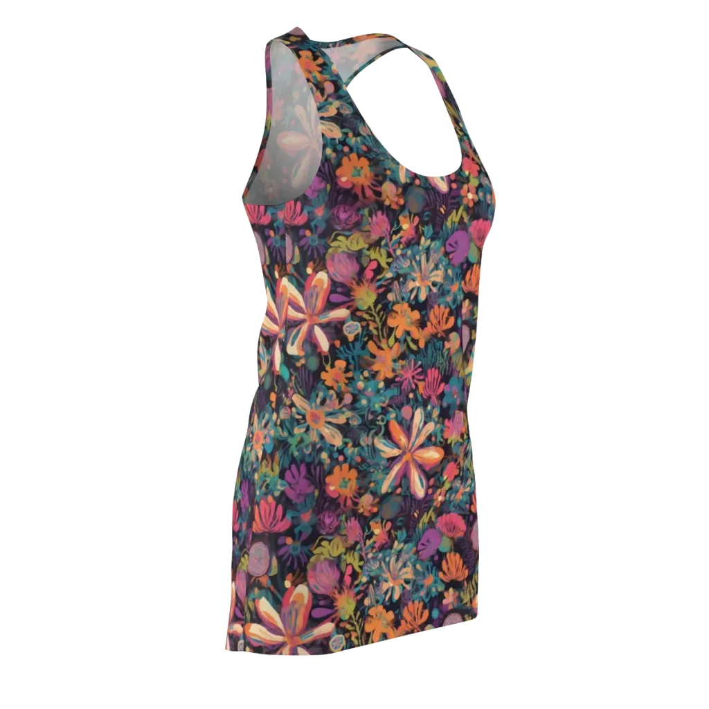 Electric Herbarium on Racerback Dress — Front Side