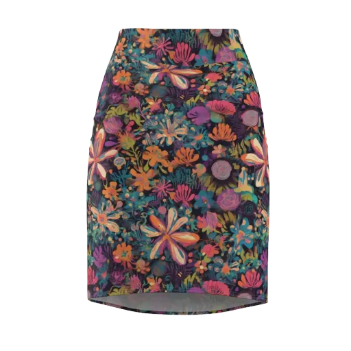 Electric Herbarium on a Pencil Skirt