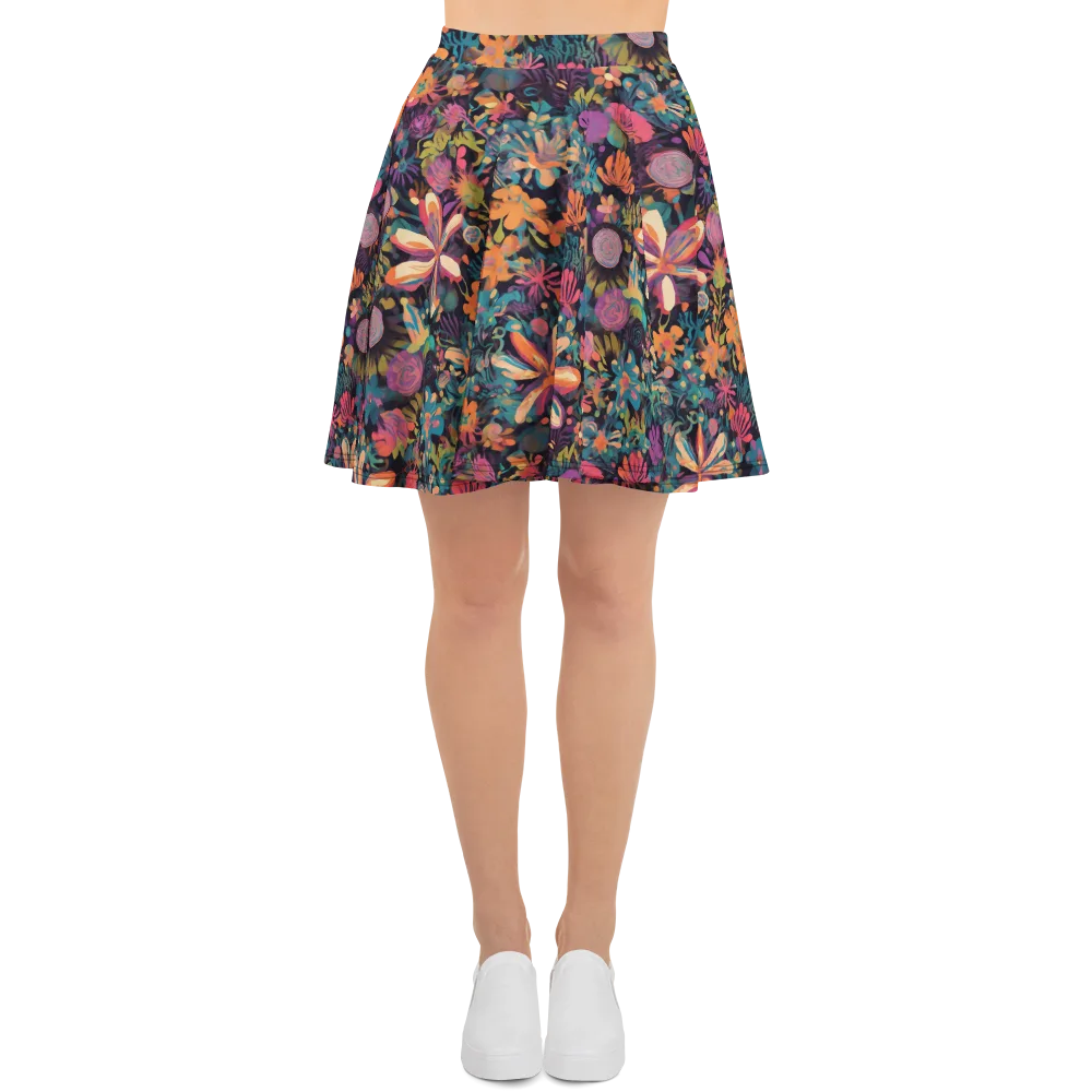 Electric Herbarium on Skater Skirt — Front