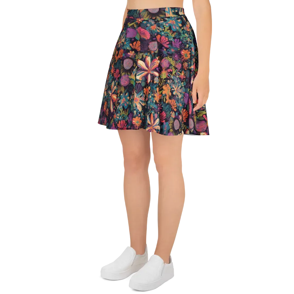 Electric Herbarium on Skater Skirt — Left