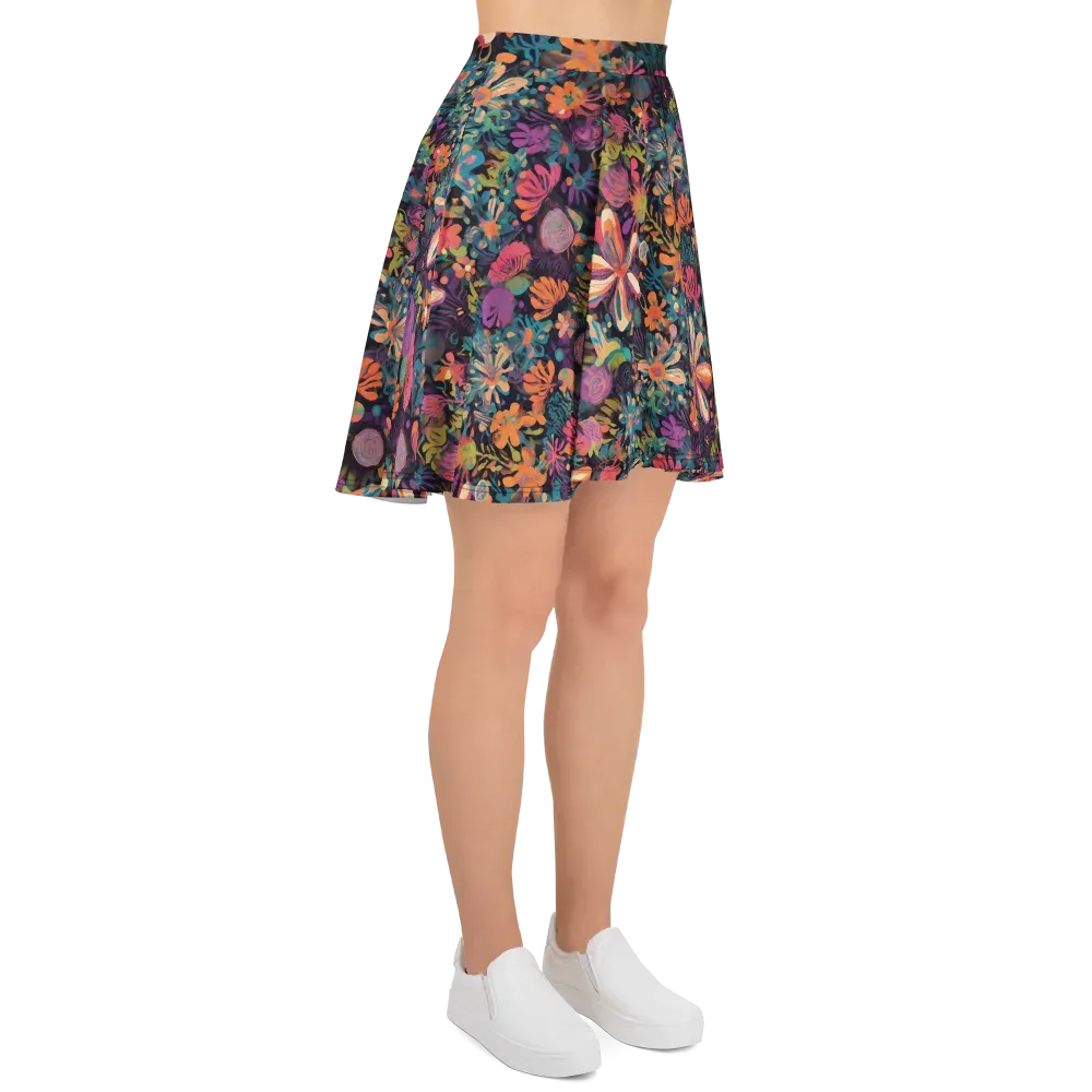 Electric Herbarium on Skater Skirt — Right