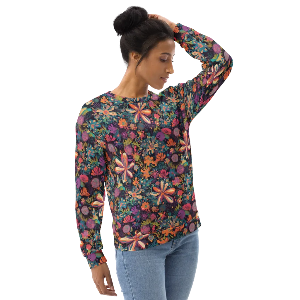 Electric Herbarium on Sweatshirt — Right Front