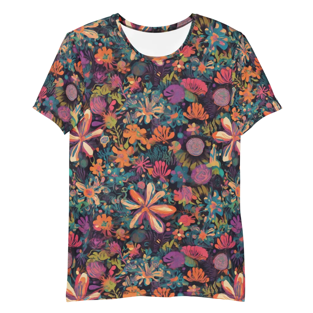 Electric Herbarium on Men's Athletic T-Shirt — Front