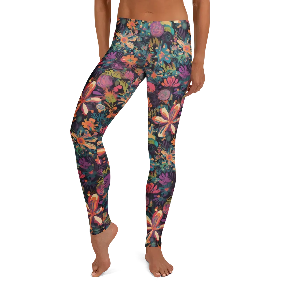 Electric Herbarium on Leggings — Front