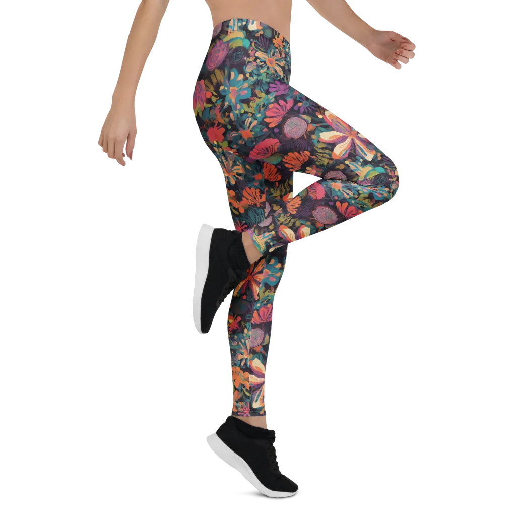 Electric Herbarium on Leggings — Right