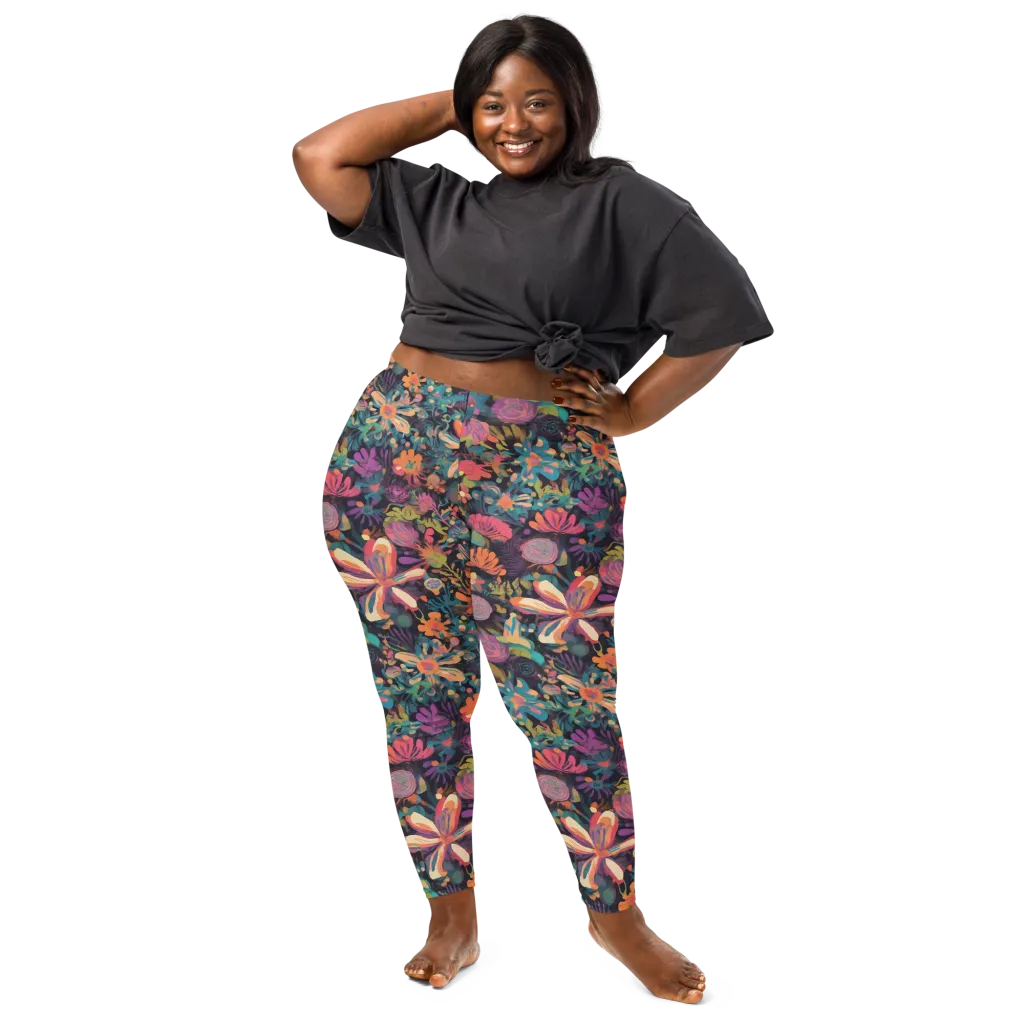 Electric Herbarium on Leggings — Front