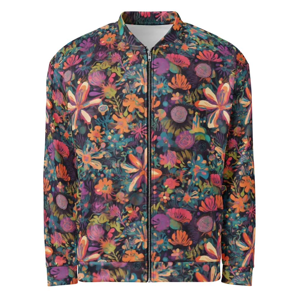 Electric Herbarium on Bomber Jacket — Front
