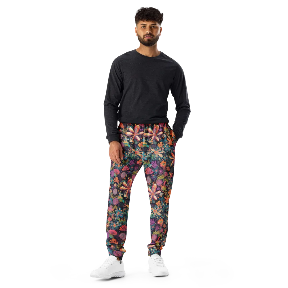 Electric Herbarium on Men's Joggers — Front