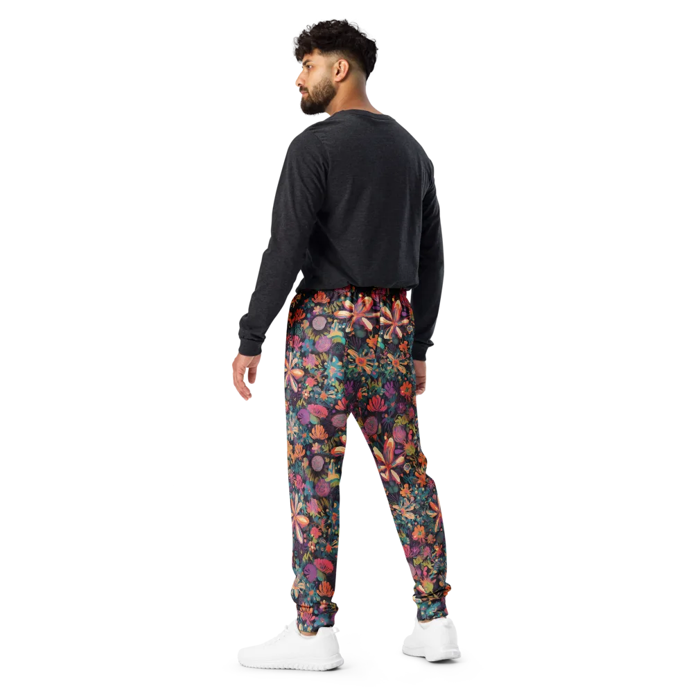 Electric Herbarium on Men's Joggers — Back