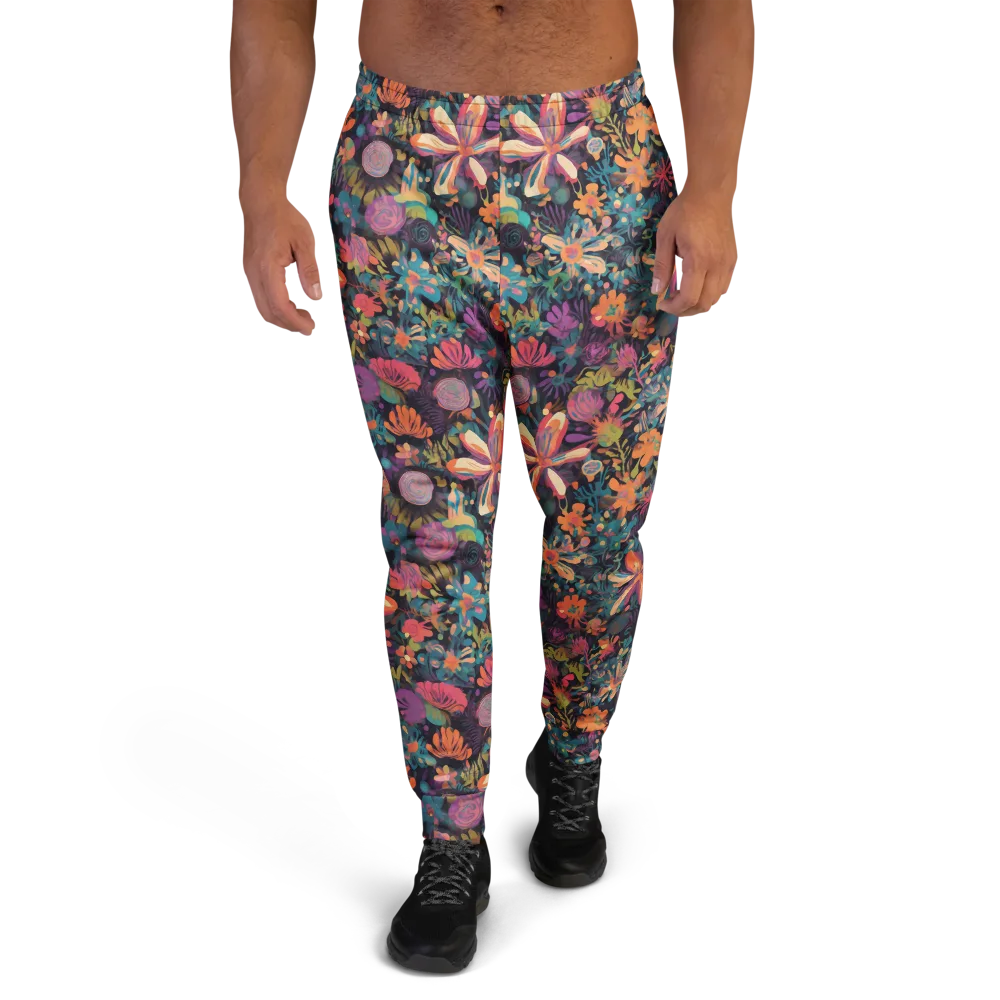 Electric Herbarium on Men's Joggers — Front