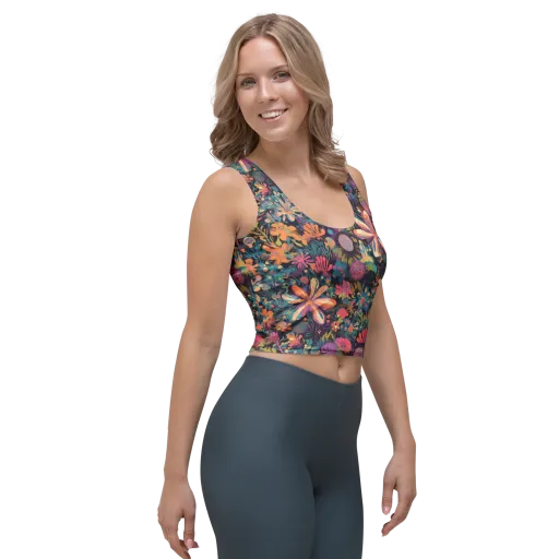 Electric Herbarium on a Crop Top
