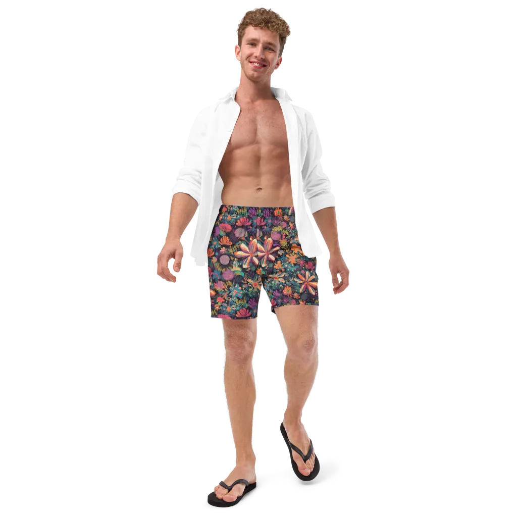 Electric Herbarium on Swim Trunks — Front