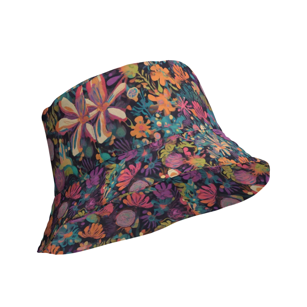 Electric Herbarium on Reversible Bucket Hat — Product details Outside