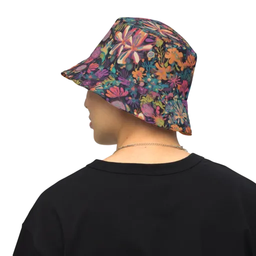 Electric Herbarium on a Reversible Bucket Hat
