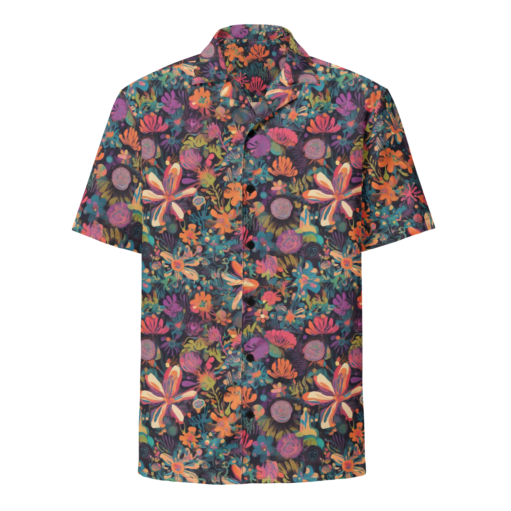 Electric Herbarium on Button Shirt — Front