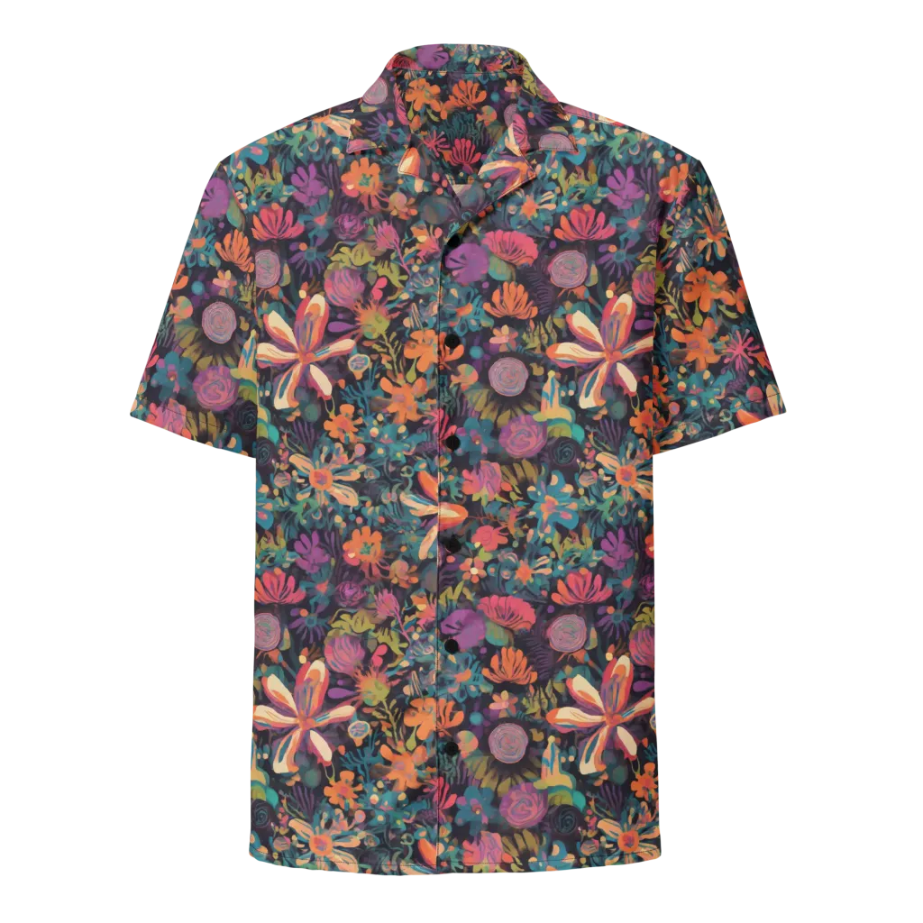 Electric Herbarium on Button Shirt — Front