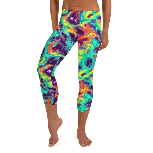 Astral Afterglow on a Capri Leggings