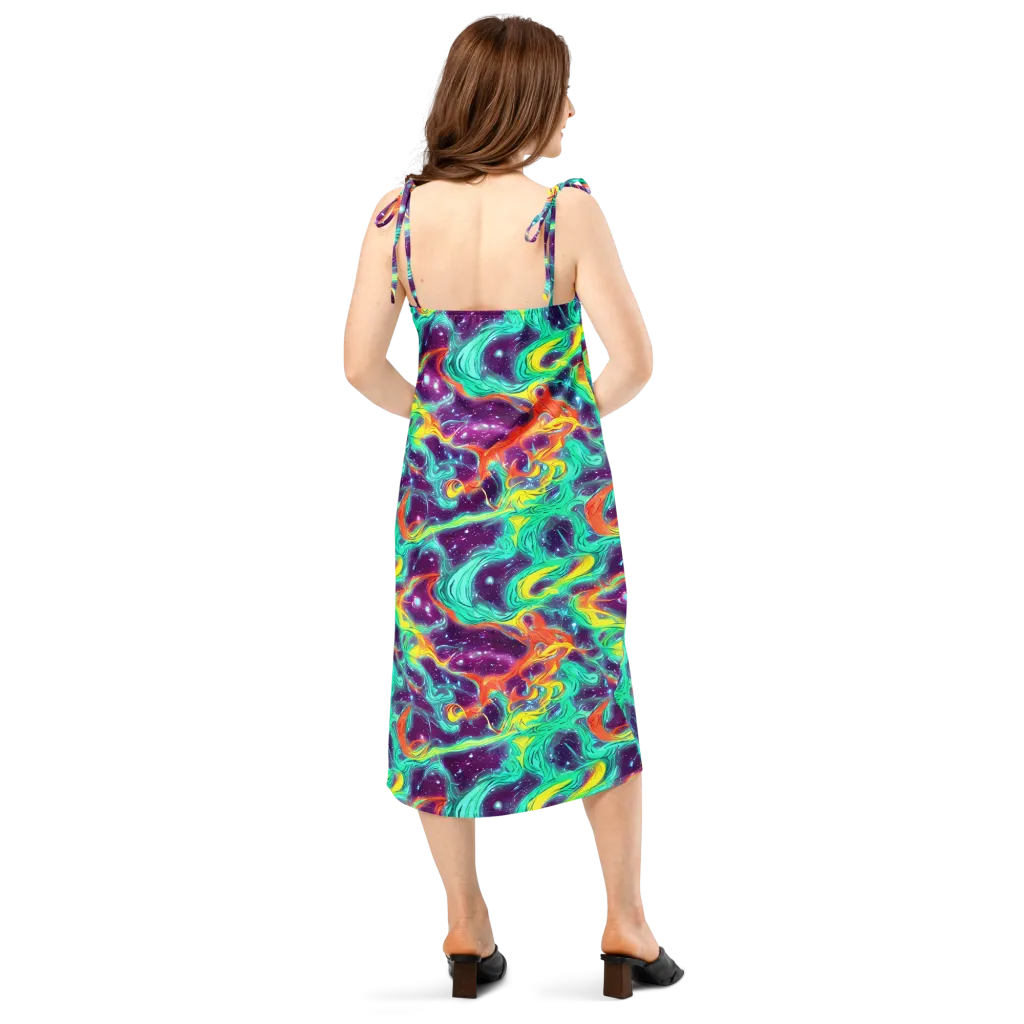 Astral Afterglow on Slip Dress — Back