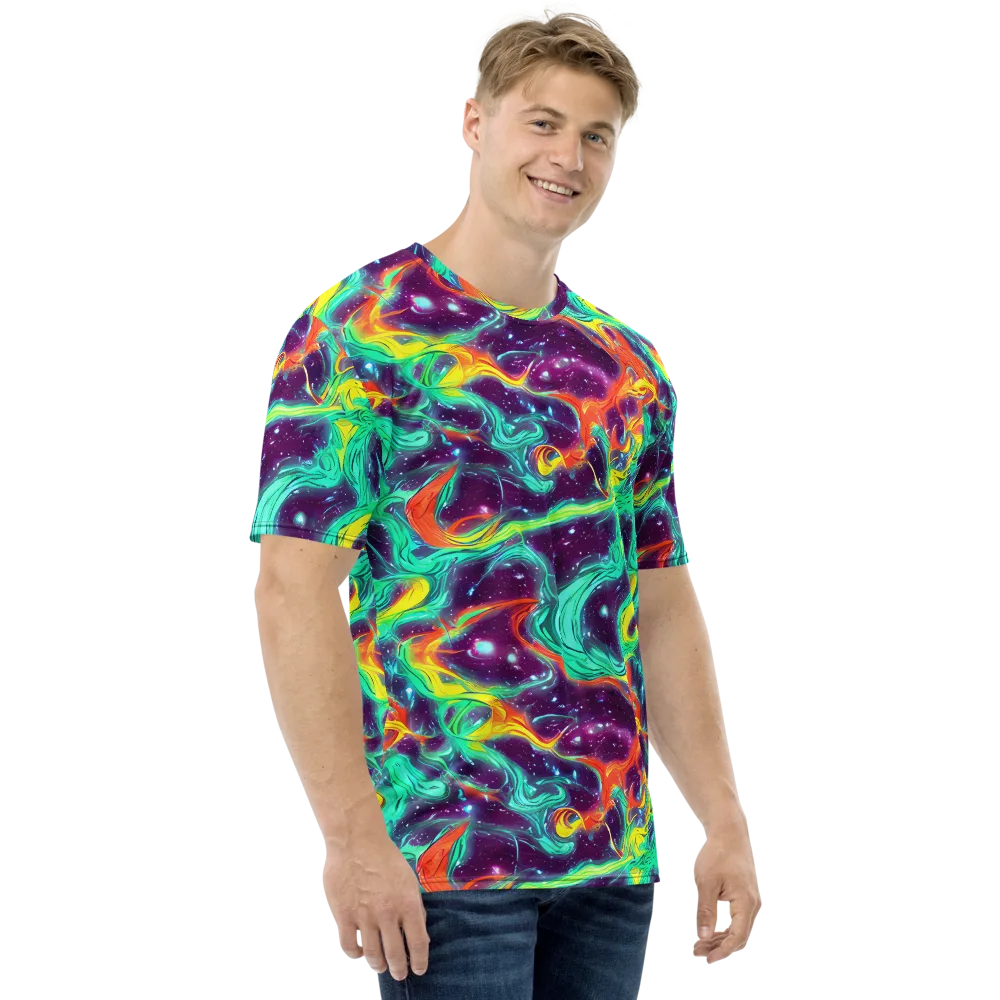 Astral Afterglow on Men's Crew Neck T-Shirt — Right