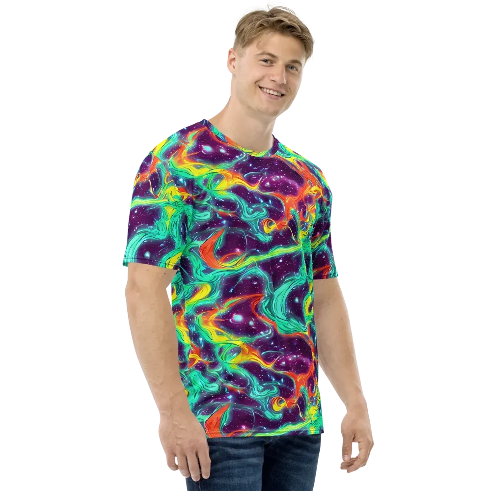 Astral Afterglow on Men's Crew Neck T-Shirt — Right