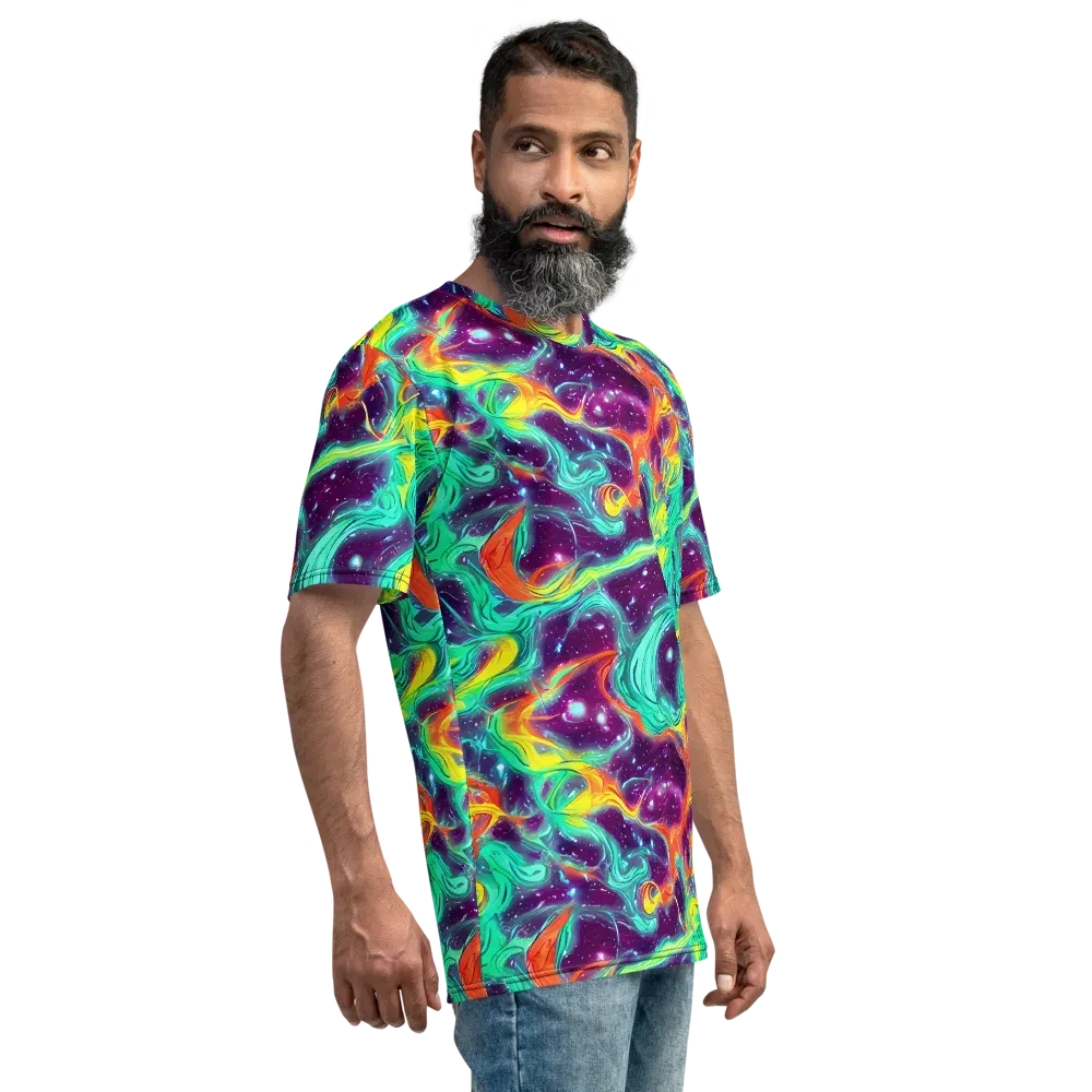 Astral Afterglow on Men's Crew Neck T-Shirt — Right
