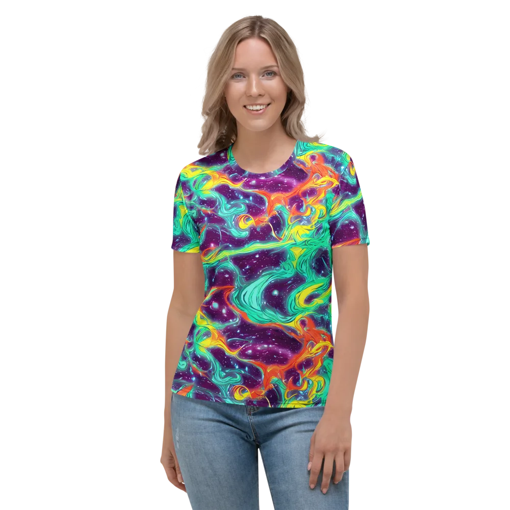 Astral Afterglow on Women's Crew Neck T-Shirt — Front