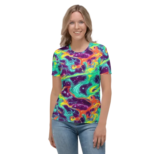 Astral Afterglow on a Women's Crew Neck T-Shirt