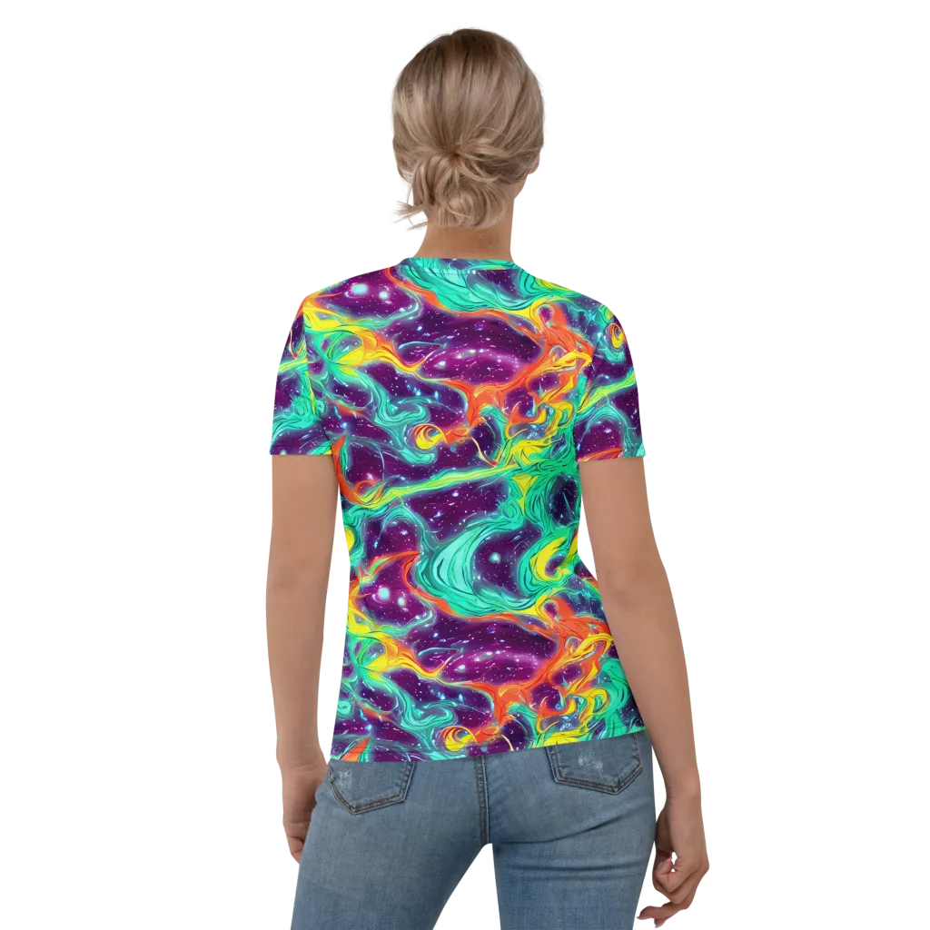 Astral Afterglow on Women's Crew Neck T-Shirt — Back