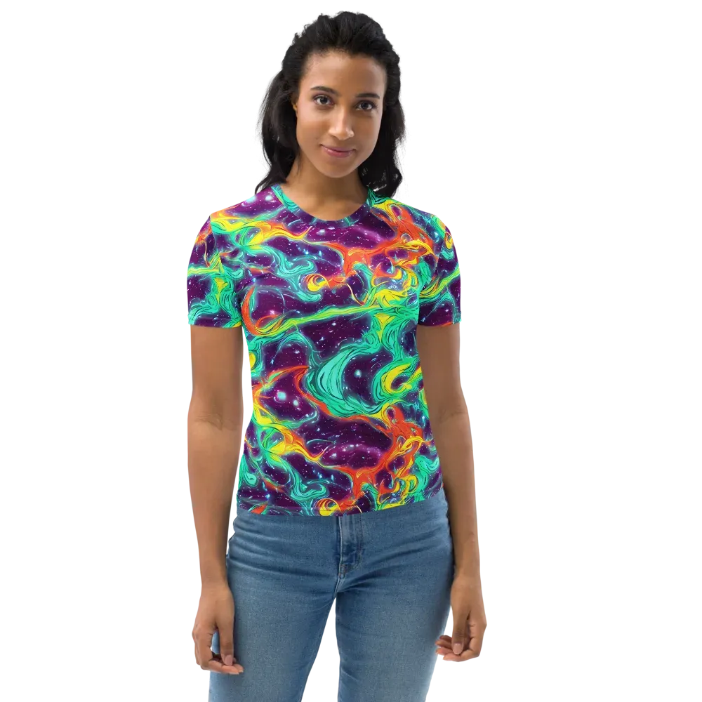 Astral Afterglow on Women's Crew Neck T-Shirt — Front