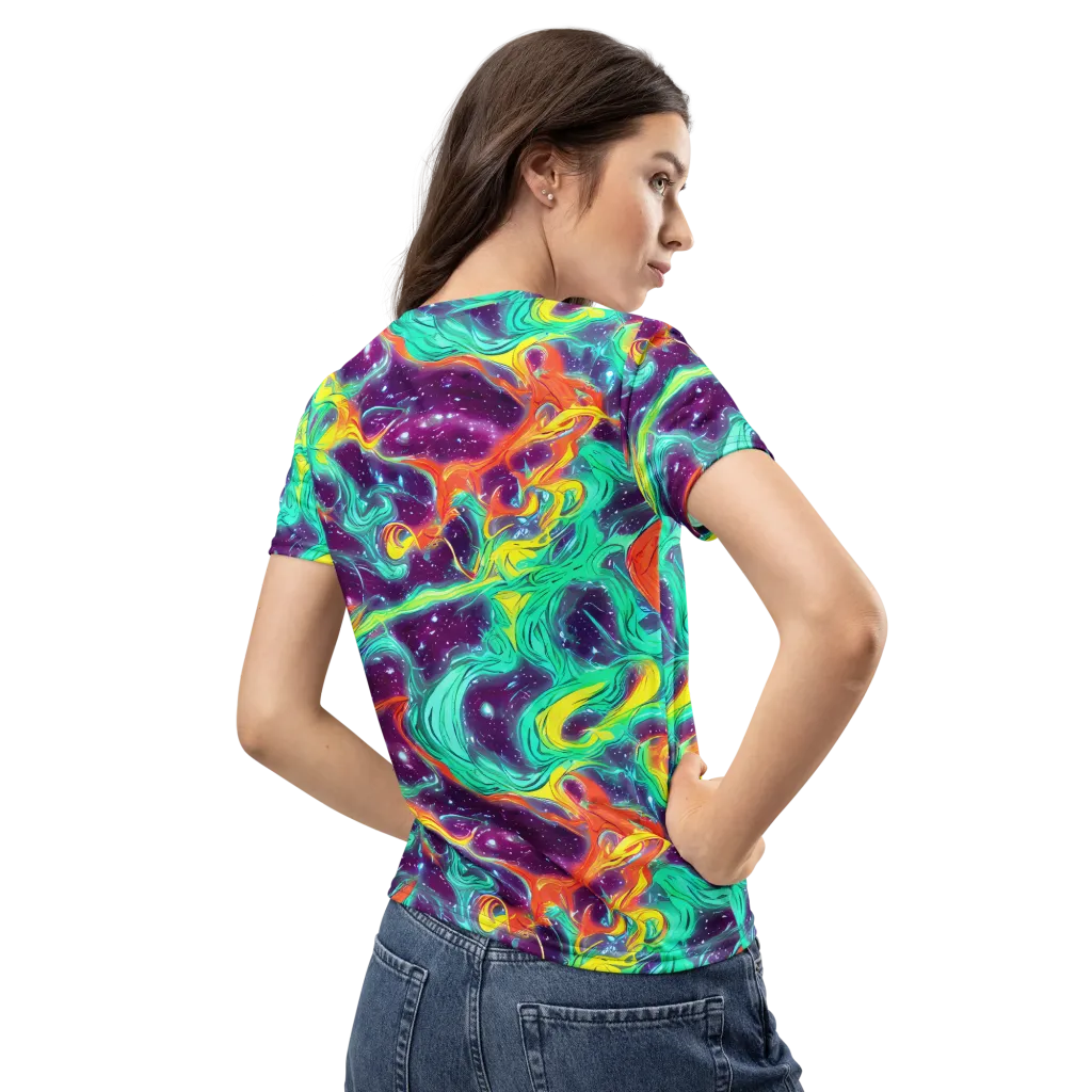 Astral Afterglow on Women's Crew Neck T-Shirt — Back