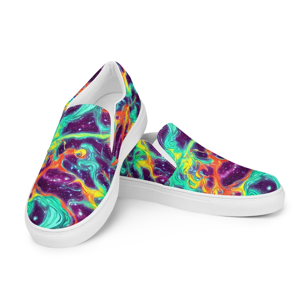 Astral Afterglow on Men's Slip-On Canvas Shoes — Left Front