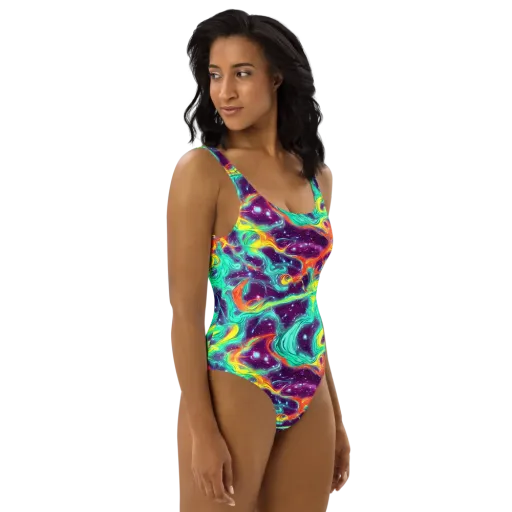 Astral Afterglow on a One-Piece Swimsuit